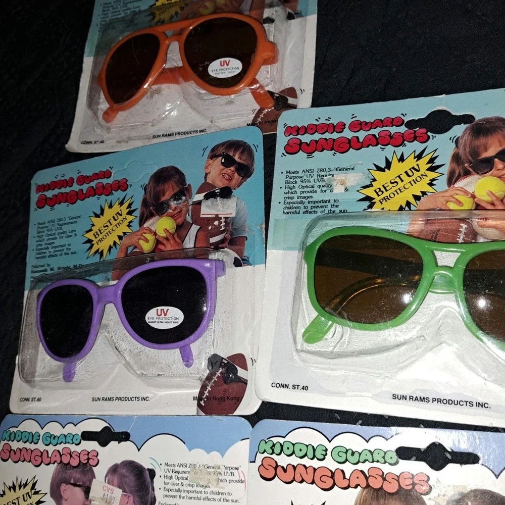 NIB-New 6 sets included Kiddie Sunglasses for your kids or store! UV Protection